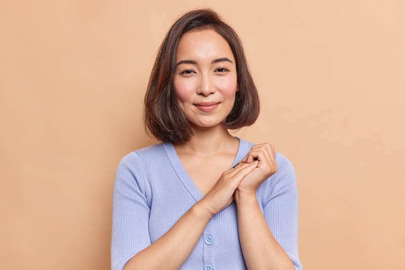 AI researcher portrait - young woman